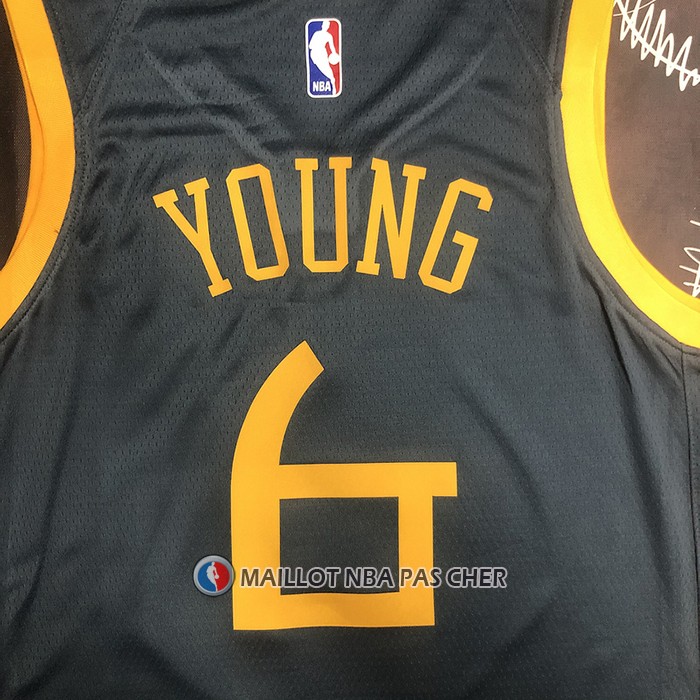 Maillot Golden State Warriors Nick Young NO 6 Ville 2018-19 Bleu